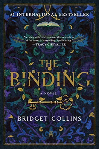 The Binding cover by Bridget Collins - gothic historical dark fantasy where memories are bound into books