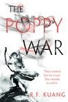 The Poppy War cover by R.F. Kuang - grimdark military fantasy where shamanic power bills in madness