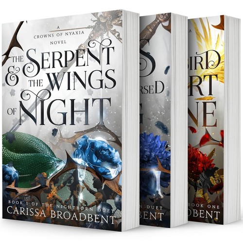 The Serpent and the Wings of Night cover by Carissa Broadbent - vampire tournament romantasy about an adopted human princess in a deadly game for a goddess's favor